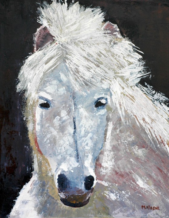 Toile à l'acrylique au couteau